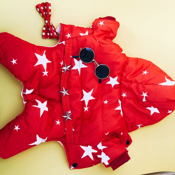 Red Star Space Onesie Jacket