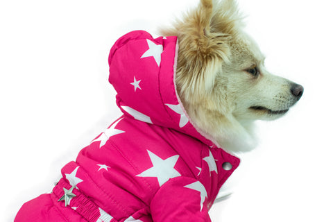 Pink Star Space Jacket Onesie